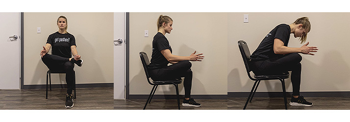 Chiropractic Walker MI Seated Glute Stretch